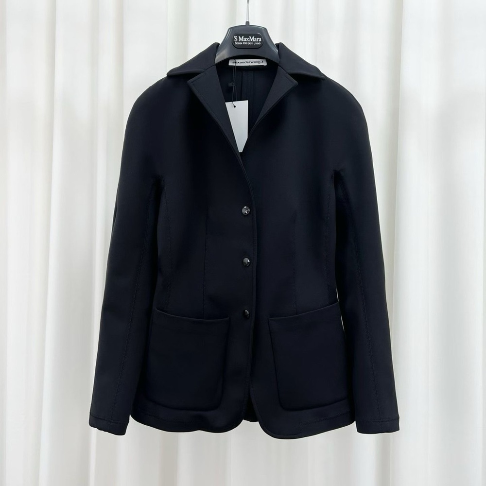 🚩steal authentic Alexander Wang Midnight Black Women's Blazer